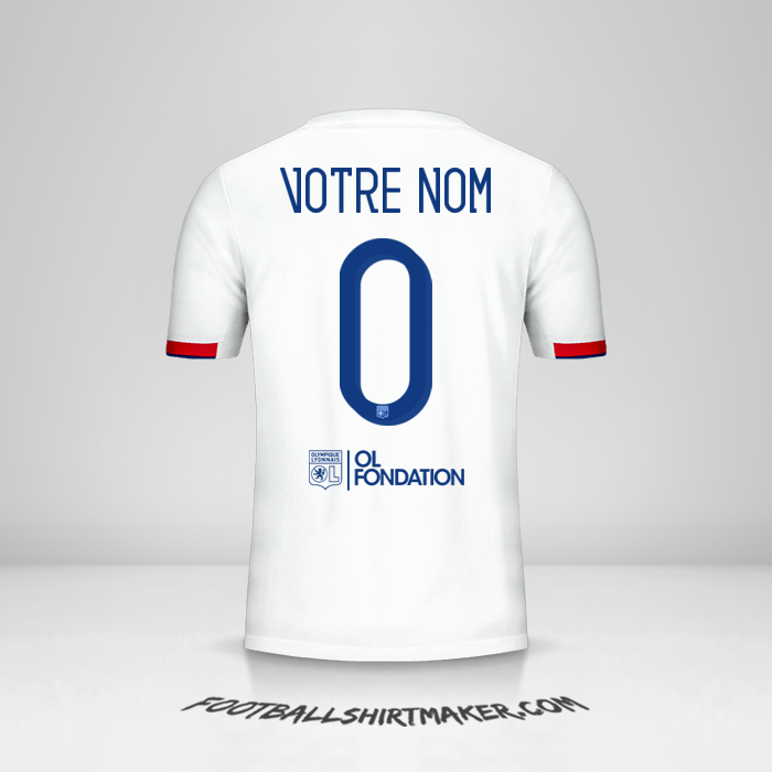 Maillot Olympique Lyon Cup 2019/20 -  votre nom - 0