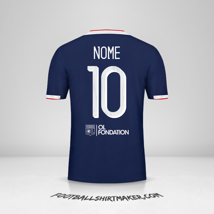 Camisa Olympique Lyon Cup 2019/20 Alternativa -  nome - 10