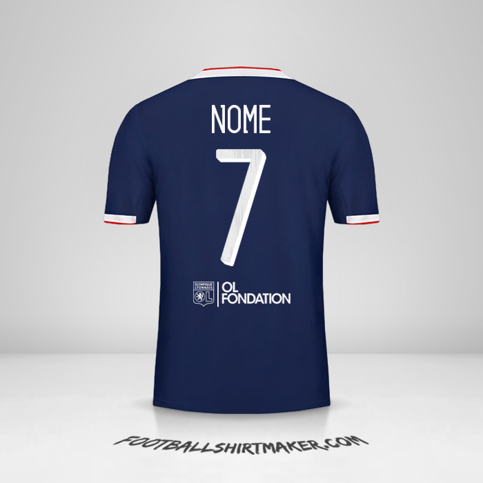 Camisola Olympique Lyon Cup 2019/20 Alternativa -  nome - 7