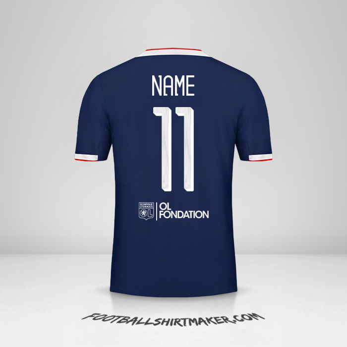 Trikot Olympique Lyon Cup 2019/20 Auswärts -  name - 11