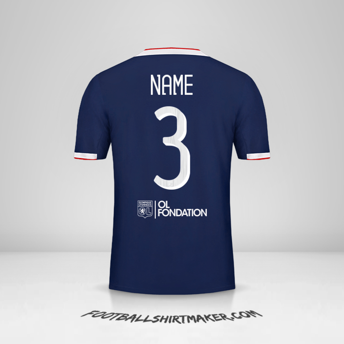 Trikot Olympique Lyon Cup 2019/20 Auswärts -  name - 3
