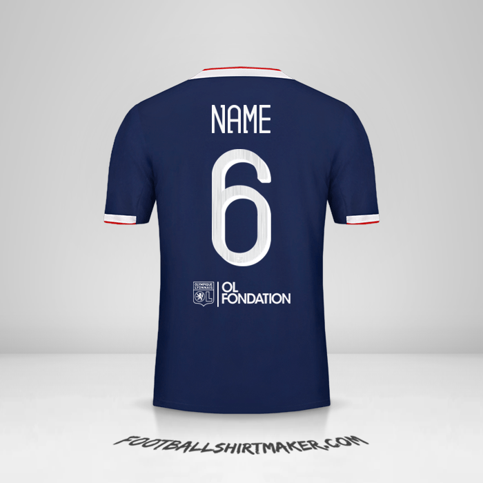 Trikot Olympique Lyon Cup 2019/20 Auswärts -  name - 6