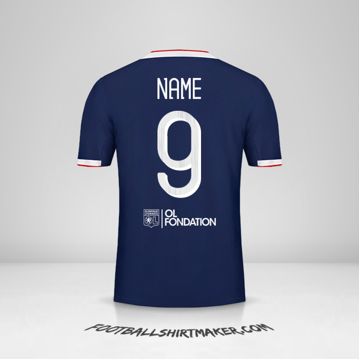 Trikot Olympique Lyon Cup 2019/20 Auswärts -  name - 9