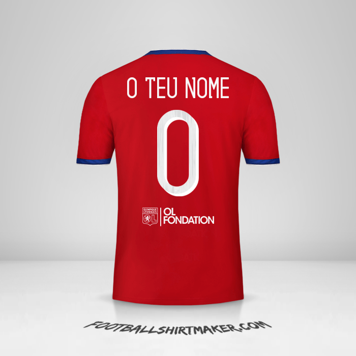 Camisola Olympique Lyon Cup 2019/20 III -  o teu nome - 0