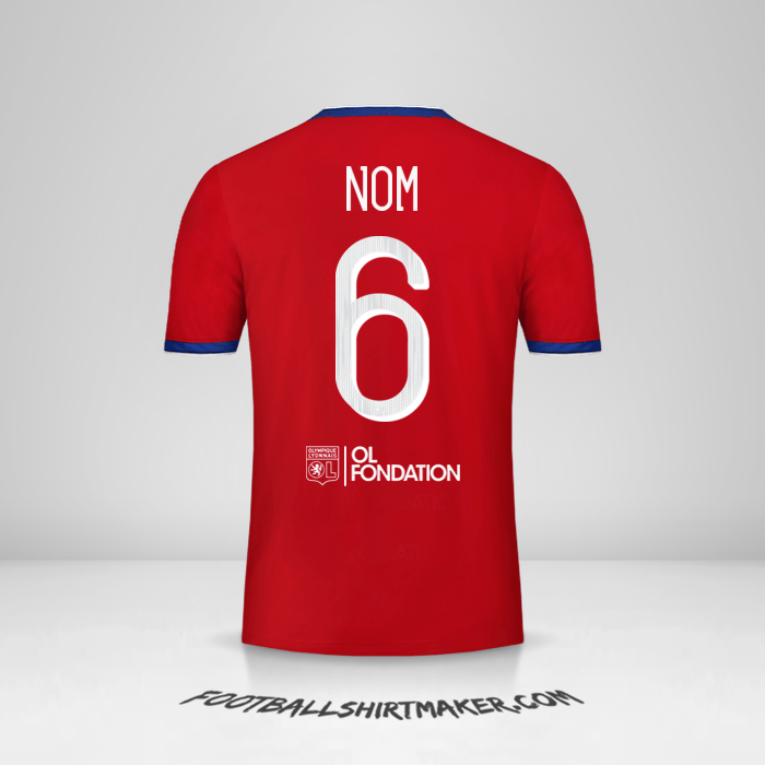 Maillot Olympique Lyon Cup 2019/20 Troisième -  nom - 6