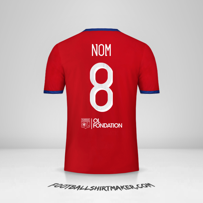 Maillot Olympique Lyon Cup 2019/20 Troisième -  nom - 8