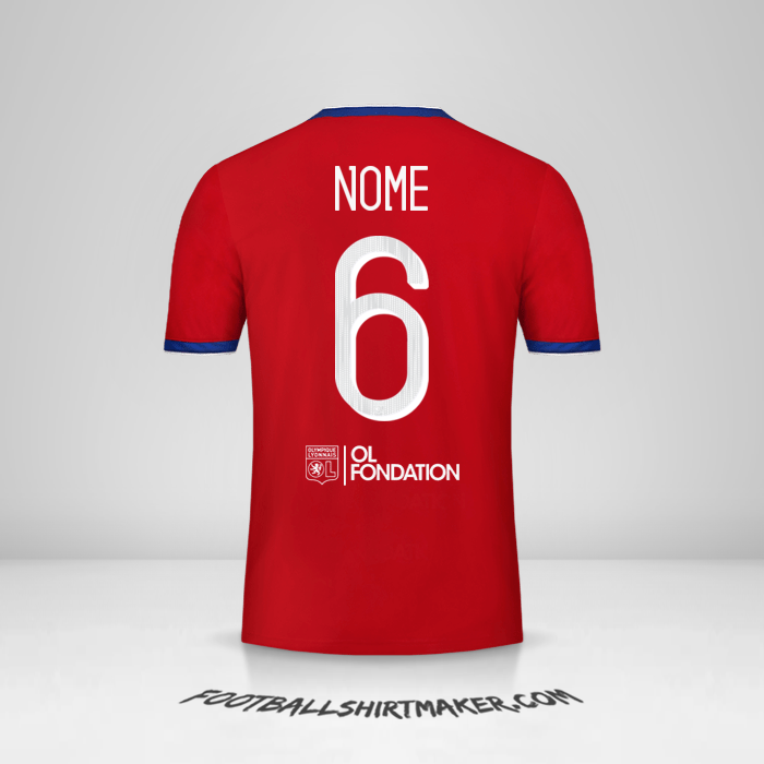 Camisola Olympique Lyon Cup 2019/20 Terceira -  nome - 6