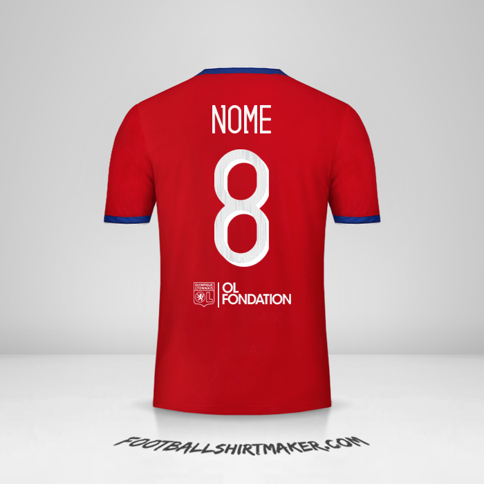 Camisa Olympique Lyon Cup 2019/20 Terceira -  nome - 8