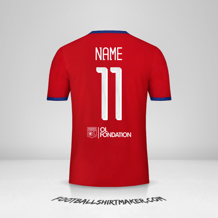 Jersey Olympique Lyon Cup 2019/20 Third -  name - 11