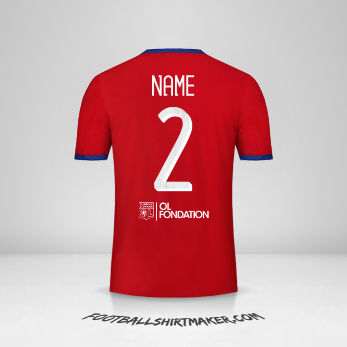 Jersey Olympique Lyon Cup 2019/20 Third -  name - 2