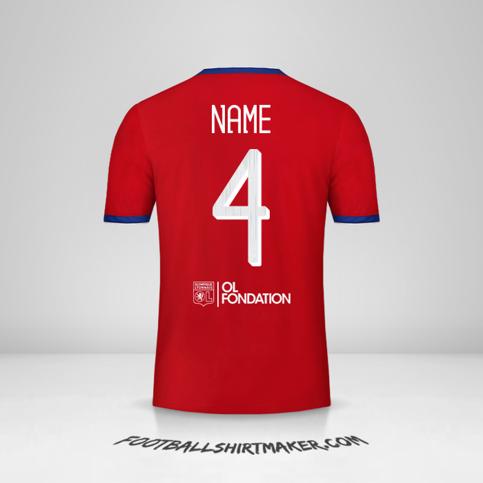 Trikot Olympique Lyon Cup 2019/20 Dritte -  name - 4