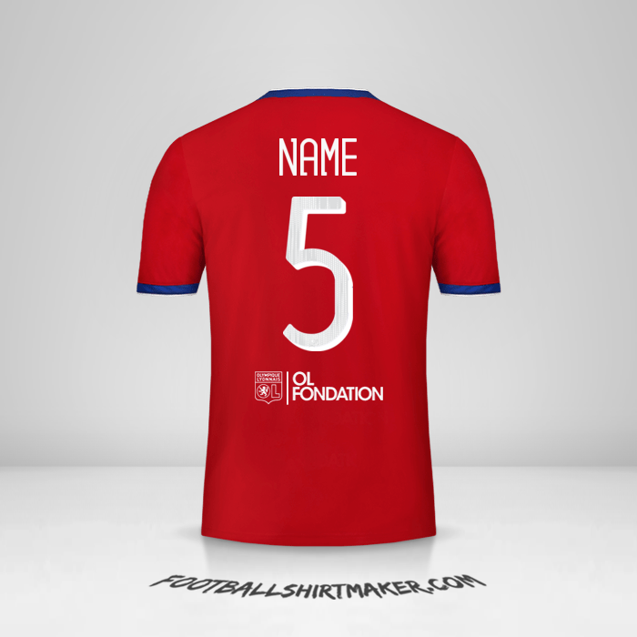 Jersey Olympique Lyon Cup 2019/20 Third -  name - 5