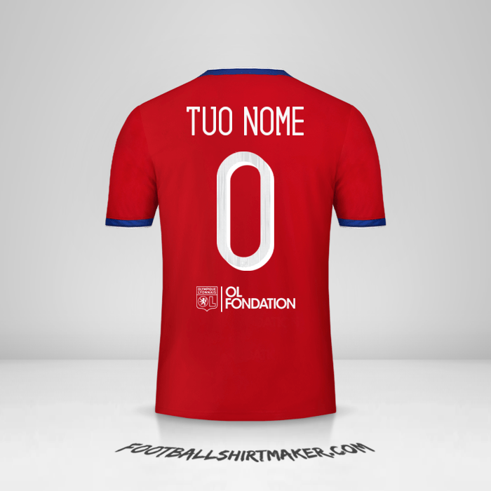 Maglia Olympique Lyon Cup 2019/20 III -  tuo nome - 0