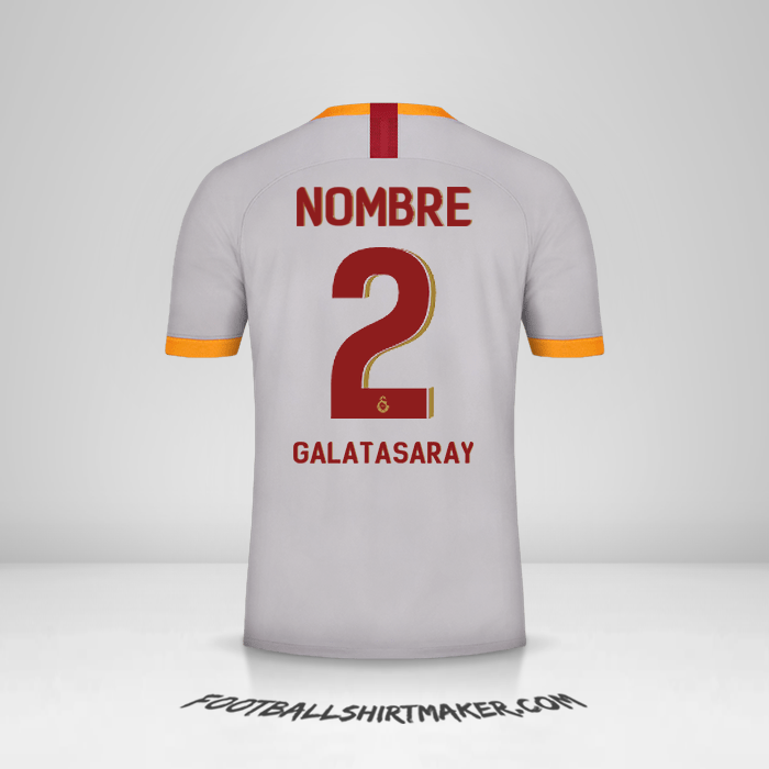 Jersey Galatasaray SK Cup 2019/20 Tercera -  nombre - 2