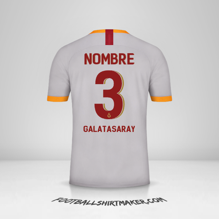 Camiseta Galatasaray SK Cup 2019/20 Tercera -  nombre - 3