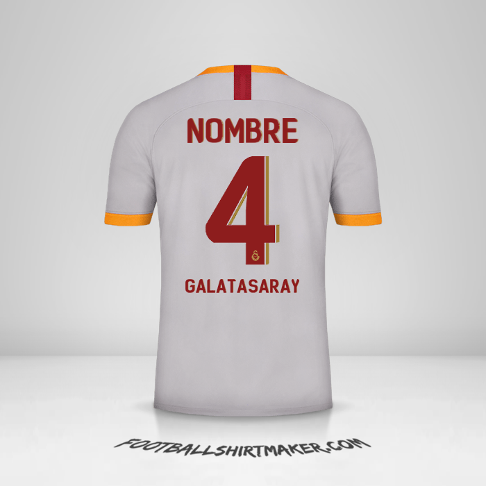 Jersey Galatasaray SK Cup 2019/20 Tercera -  nombre - 4