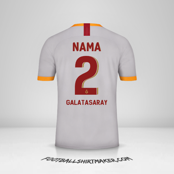 Jersey Galatasaray SK Cup 2019/20 Ketiga -  nama - 2