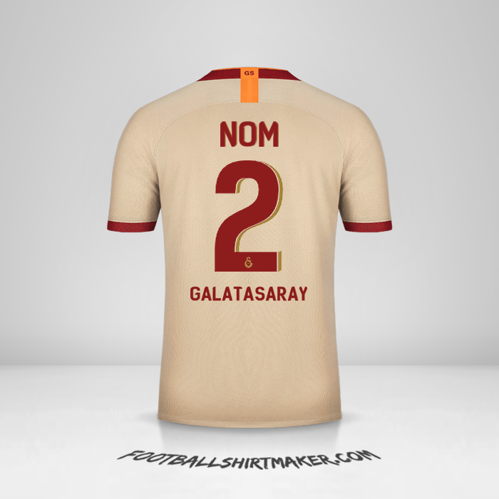 Maillot Galatasaray SK Cup 2019/20 Extérieur -  nom - 2