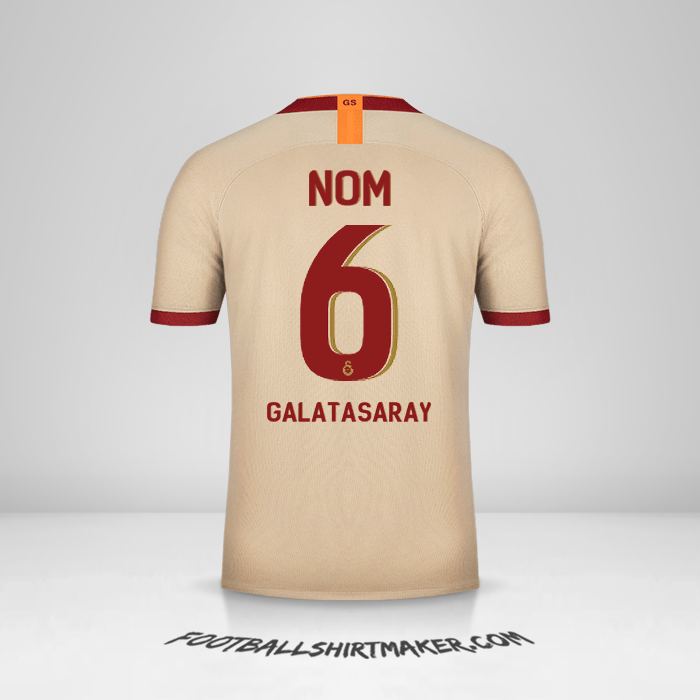 Maillot Galatasaray SK Cup 2019/20 Extérieur -  nom - 6