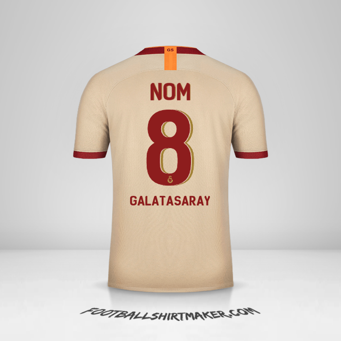 Maillot Galatasaray SK Cup 2019/20 Extérieur -  nom - 8