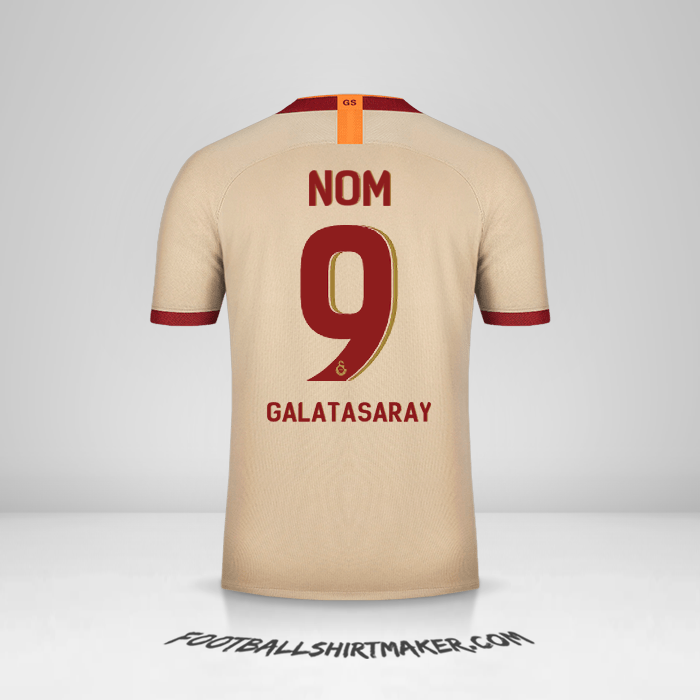 Maillot Galatasaray SK Cup 2019/20 Extérieur -  nom - 9