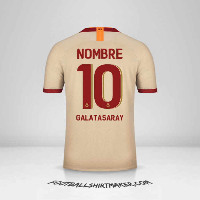 Jersey Galatasaray SK Cup 2019/20 Visita -  nombre - 10