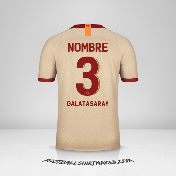 Camiseta Galatasaray SK Cup 2019/20 Visita -  nombre - 3