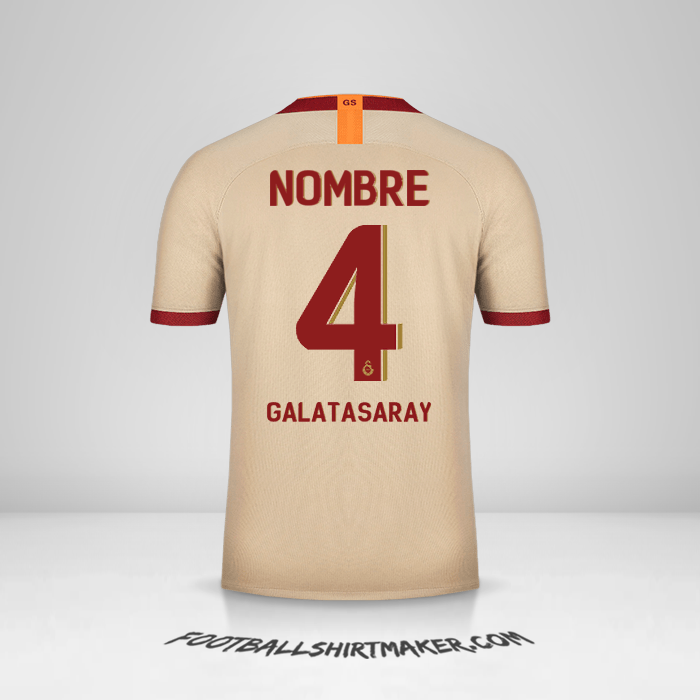 Camiseta Galatasaray SK Cup 2019/20 Visita -  nombre - 4
