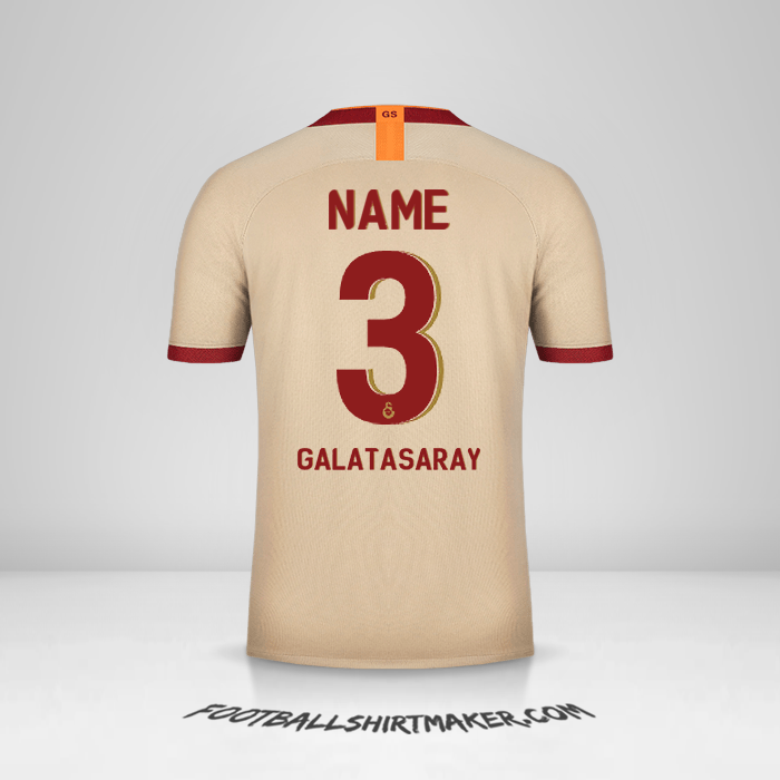Trikot Galatasaray SK Cup 2019/20 Auswärts -  name - 3