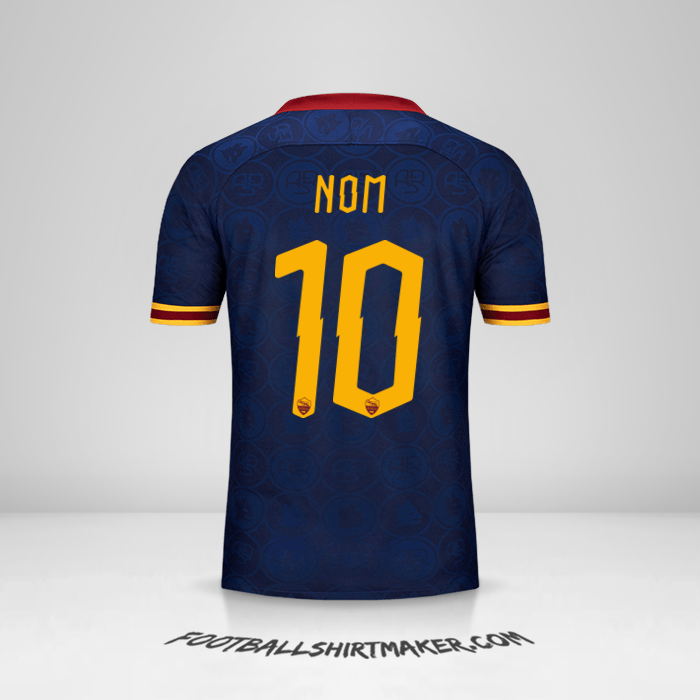 Maillot AS Roma Cup 2019/20 Troisième -  nom - 10