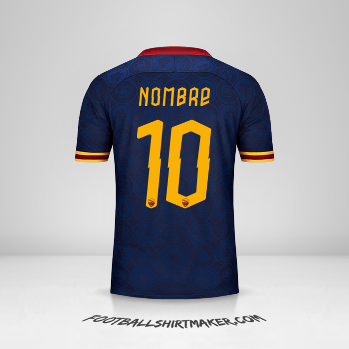 Jersey AS Roma Cup 2019/20 Tercera -  nombre - 10
