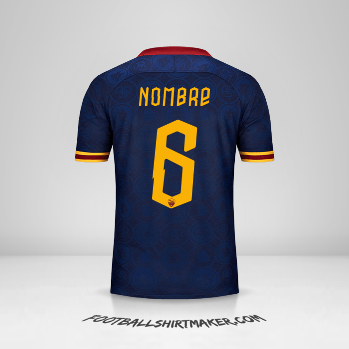 Jersey AS Roma Cup 2019/20 Tercera -  nombre - 6