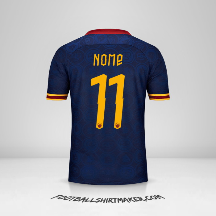 Maglia AS Roma Cup 2019/20 Terza -  nome - 11