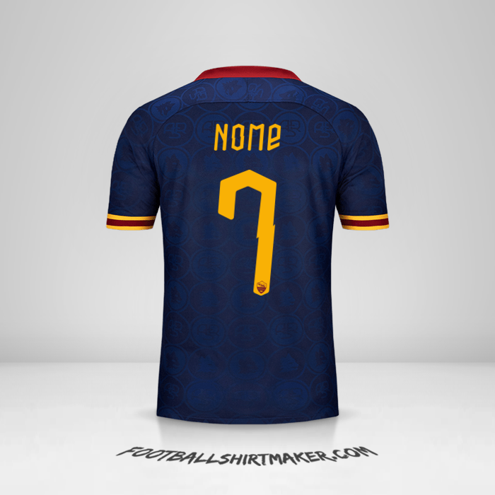 Camisola AS Roma Cup 2019/20 Terceira -  nome - 7