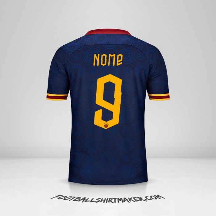 Maglia AS Roma Cup 2019/20 Terza -  nome - 9