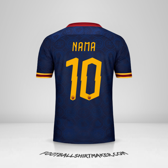 Jersey AS Roma Cup 2019/20 Ketiga -  nama - 10