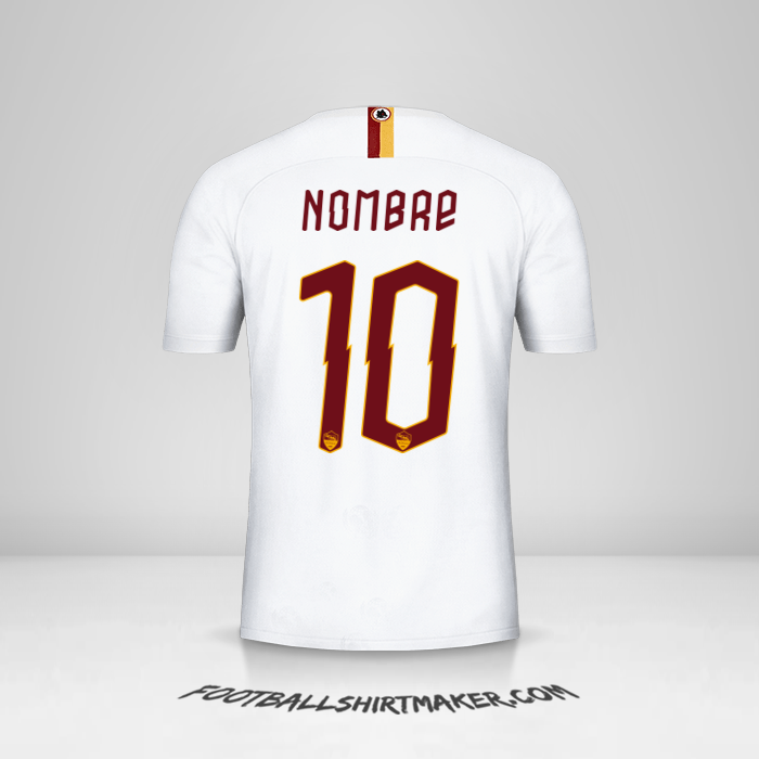 Jersey AS Roma Cup 2019/20 Visita -  nombre - 10