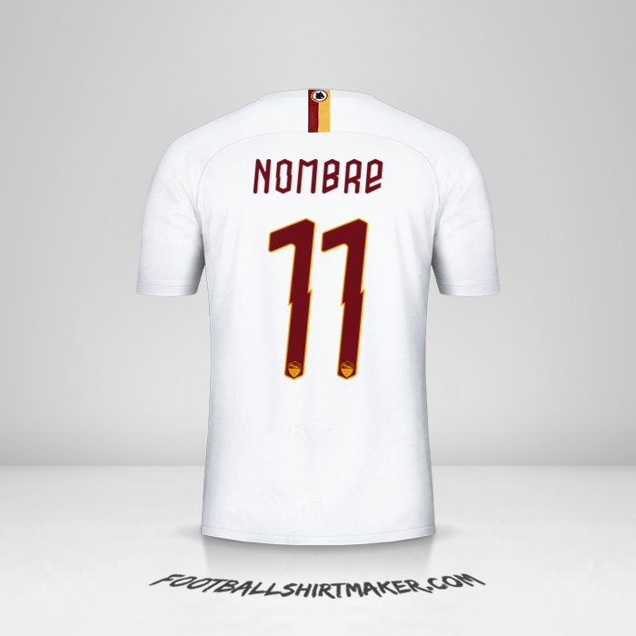 Jersey AS Roma Cup 2019/20 Visita -  nombre - 11