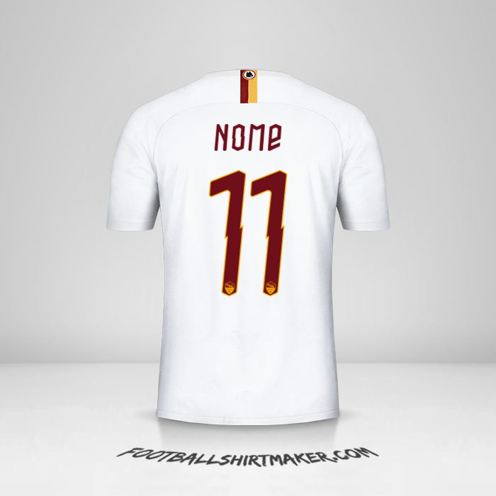 Camisa AS Roma Cup 2019/20 Alternativa -  nome - 11