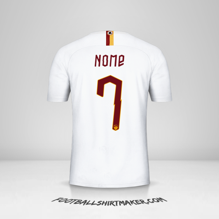 Maglia AS Roma Cup 2019/20 Seconda -  nome - 7
