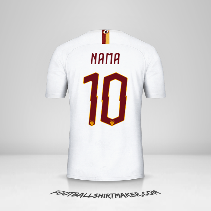 Jersey AS Roma Cup 2019/20 Alternatif -  nama - 10