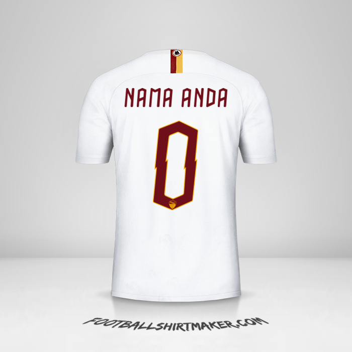 Jersey AS Roma Cup 2019/20 II -  nama anda - 0