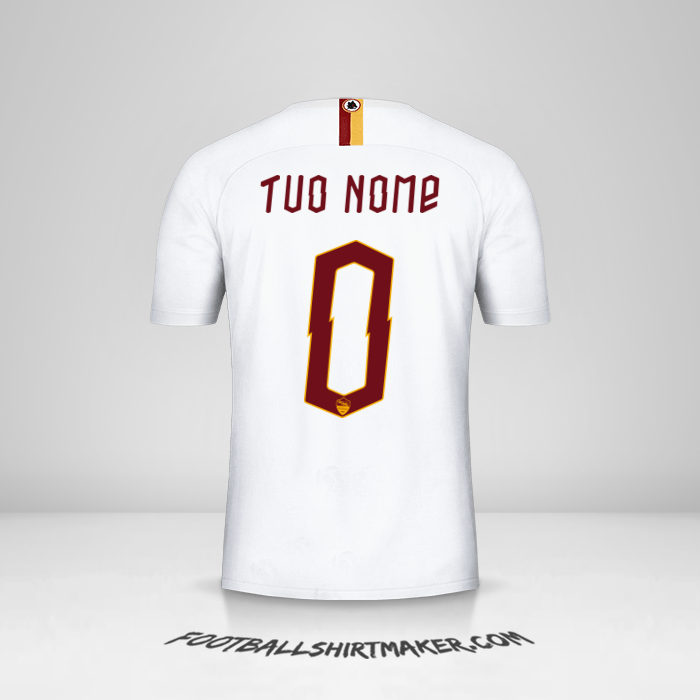 Maglia AS Roma Cup 2019/20 II -  tuo nome - 0