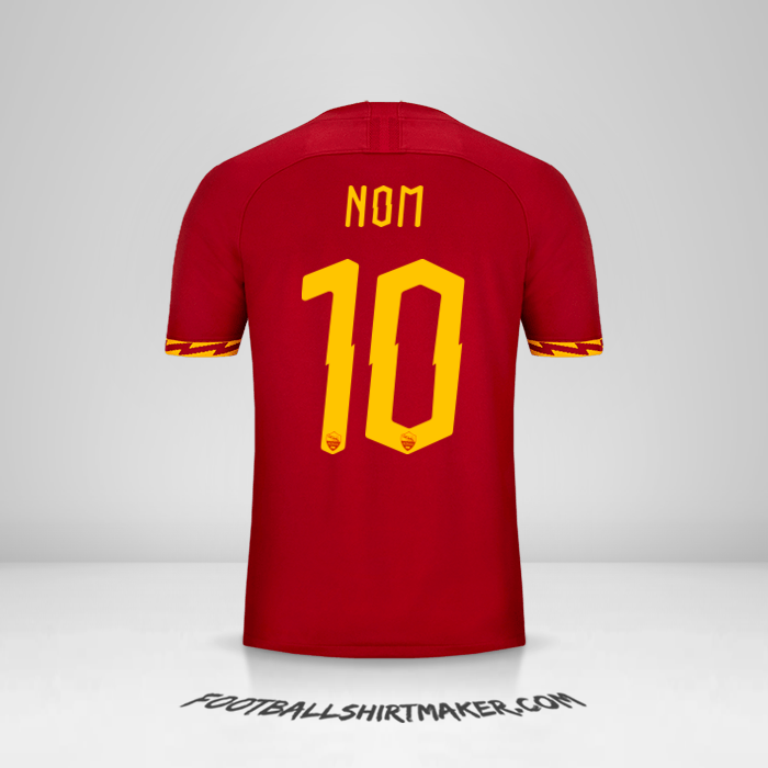 Maillot AS Roma Cup 2019/20 -  nom - 10