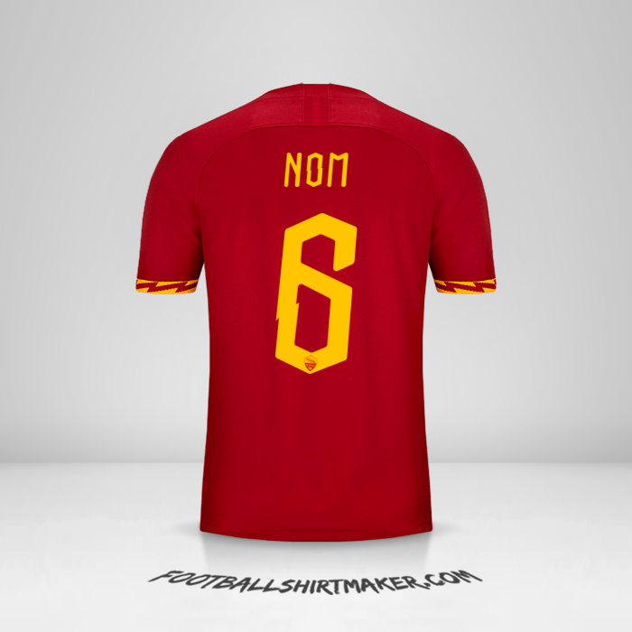 Maillot AS Roma Cup 2019/20 -  nom - 6