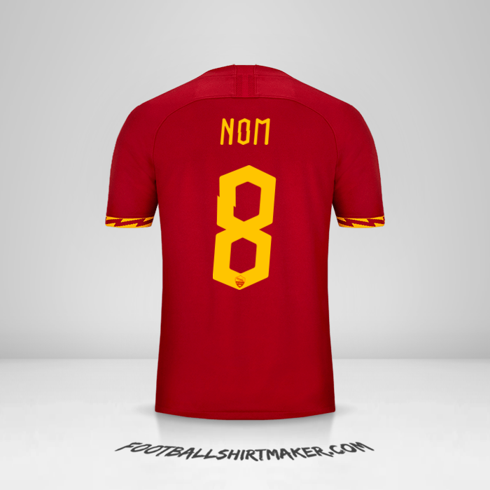 Maillot AS Roma Cup 2019/20 -  nom - 8