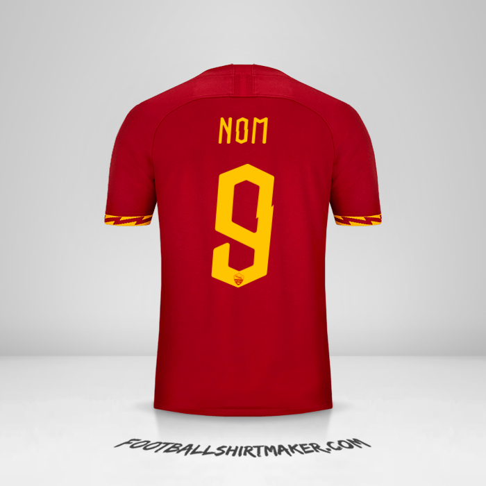 Maillot AS Roma Cup 2019/20 -  nom - 9