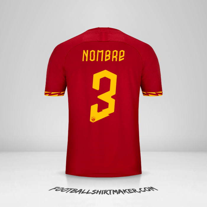 Camiseta AS Roma Cup 2019/20 -  nombre - 3