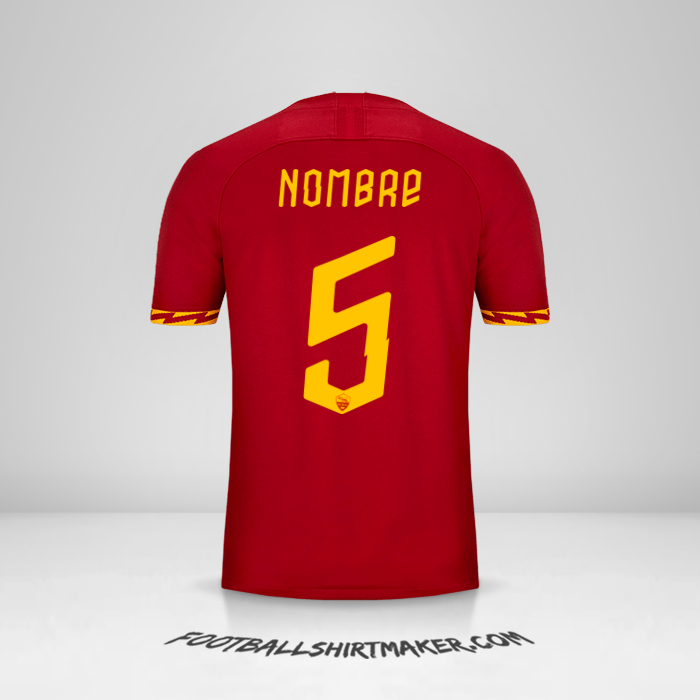 Camiseta AS Roma Cup 2019/20 -  nombre - 5