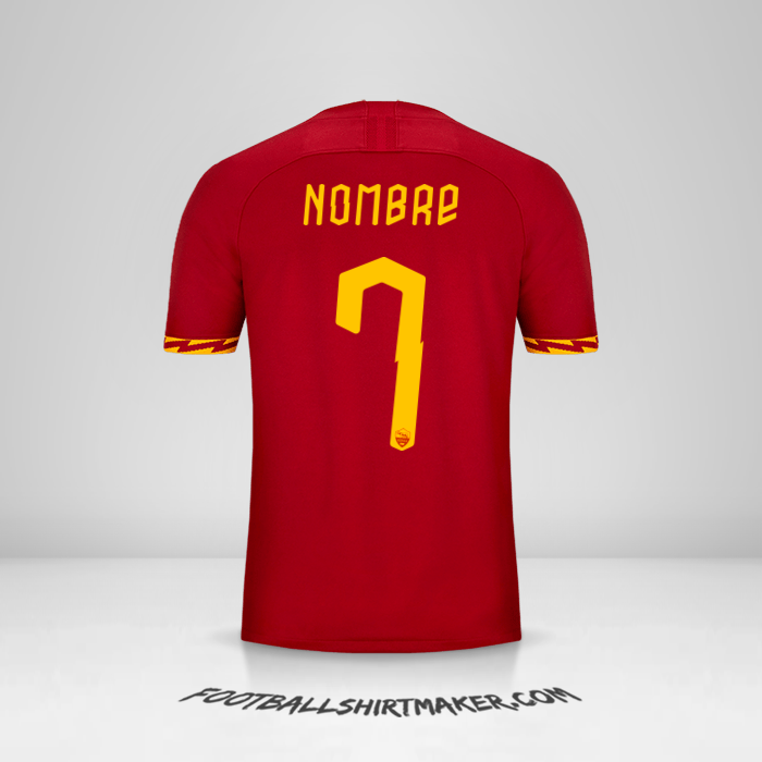 Jersey AS Roma Cup 2019/20 -  nombre - 7